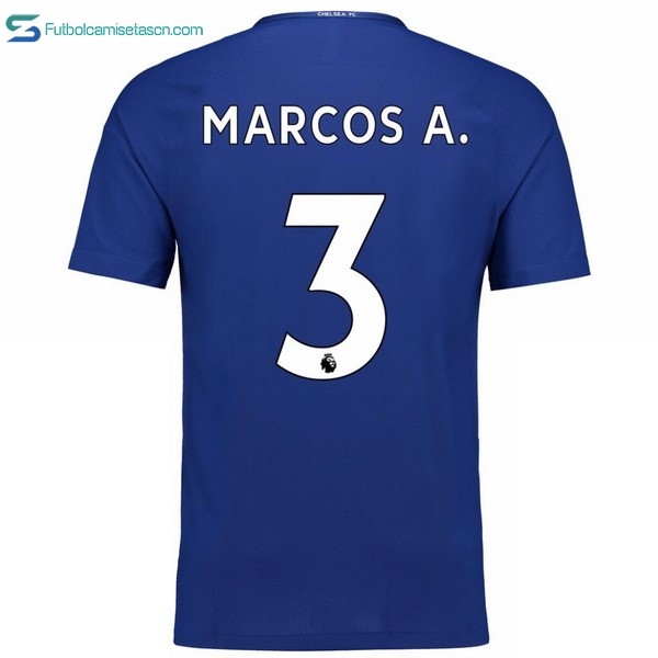 Camiseta Chelsea 1ª Marcos A. 2017/18